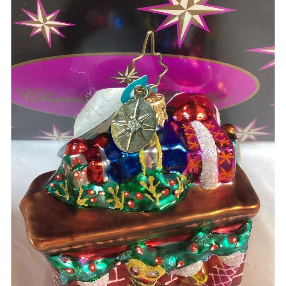 Christopher Radko Glass Christmas Ornament Heartfelt Gift Gem 2008 Poland NIB